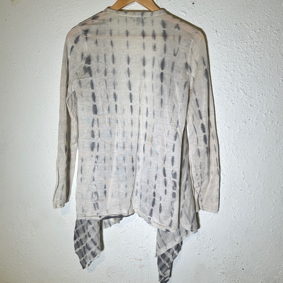 Eileen Fisher Open Front Tie-Dye Alpaca/Silk Blend Cardigan Sz Petite Small Wmn - Picture 6 of 15